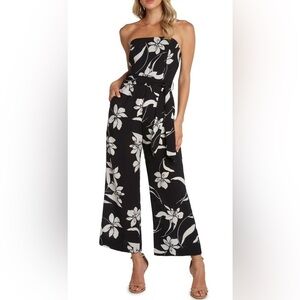 Willow Ryan Strapless Wide Leg Jumpsuit